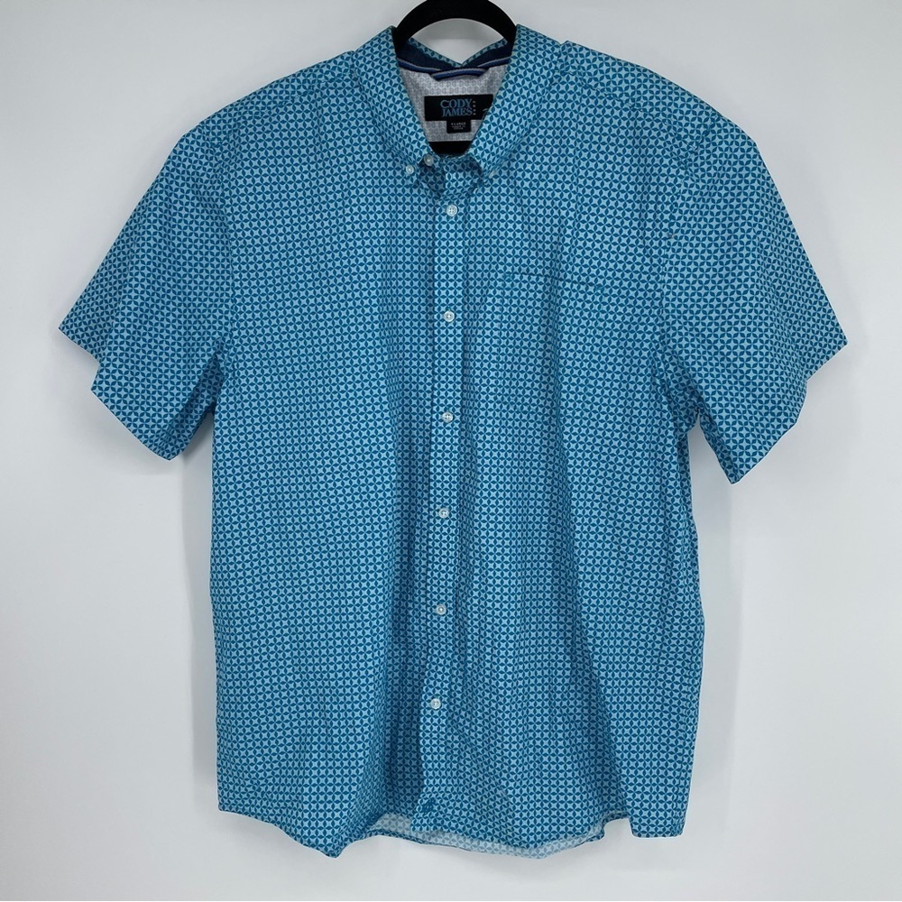 Cody James Blue Short Sleeve Shirt